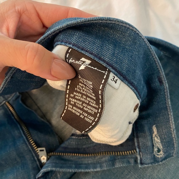 Mens 7 for all mankind jeans size 34 - Picture 3 of 4